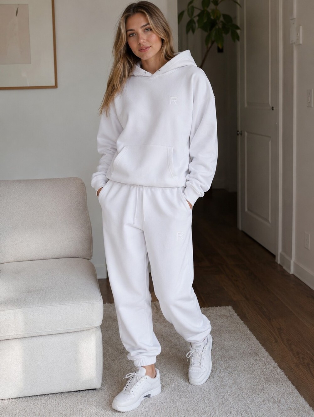 Ragdoll Pure White Hoodie And Joggers